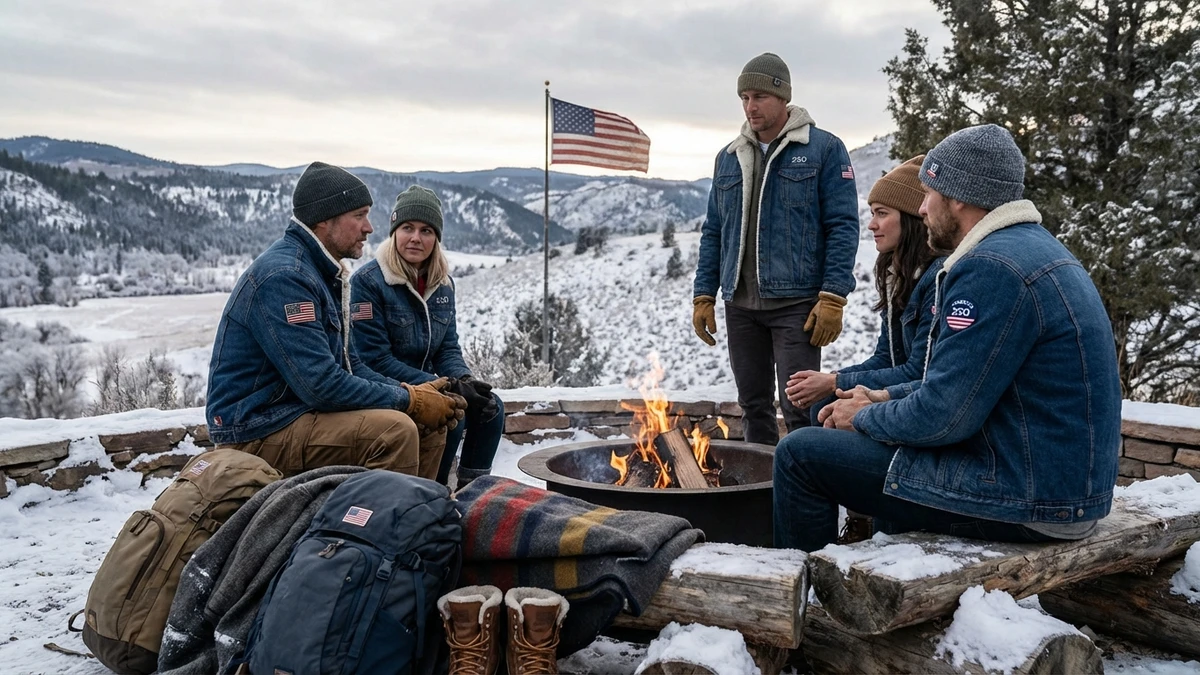 Weather-Resistant Outerwear and Denim Jackets for Outdoor Tributes When evaluating top-tier outerwear for 2026, weather-resistant Denim Jackets serve as the ultimate American heritage piece. Denim inherently offers excellent windbreak capabilities, making it highly effective for outdoor tributes where wind chill becomes a major factor. The rugged nature of denim also aligns perfectly with the historical pioneer spirit being celebrated throughout the year. In my textile performance testing, heavy denim provides structural protection that thin synthetic windbreakers completely lack. - patriotic winter gear for America 250